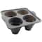 4-Cavity Metal-Reinforced Silicone Mini Tier Cake Pan by Celebrate It&#xAE;